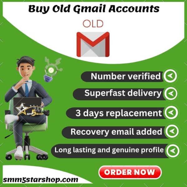 Buy old Gmail accounts at smm5starshop com, we provide number verified PVA Gmail accounts at reasonable price You can buy in bulk all country Gmail acc