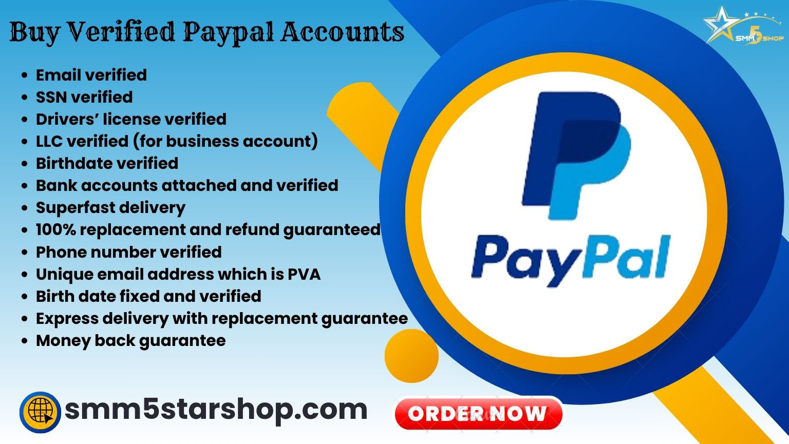 Buy verified PayPal accounts