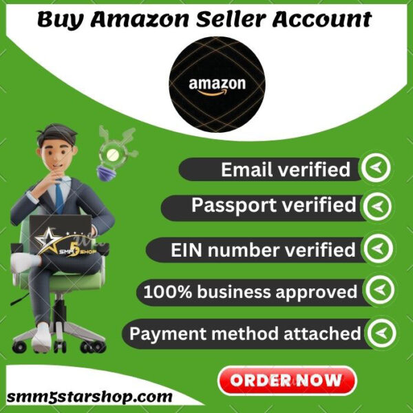 Buy Amazon seller account at smm5starshop com We provide email, number, passport, EIN, Tax ID, Passport, LLC certificate for incorporation approved accounts at cheap price