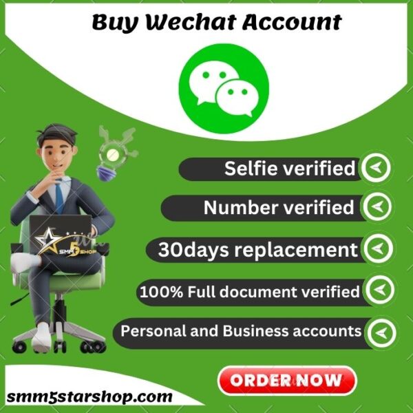 Buy Wechat Account from us Our accounts are verified, Phone number, Residential address, Utility bill, passport, Valid driver s license SSN