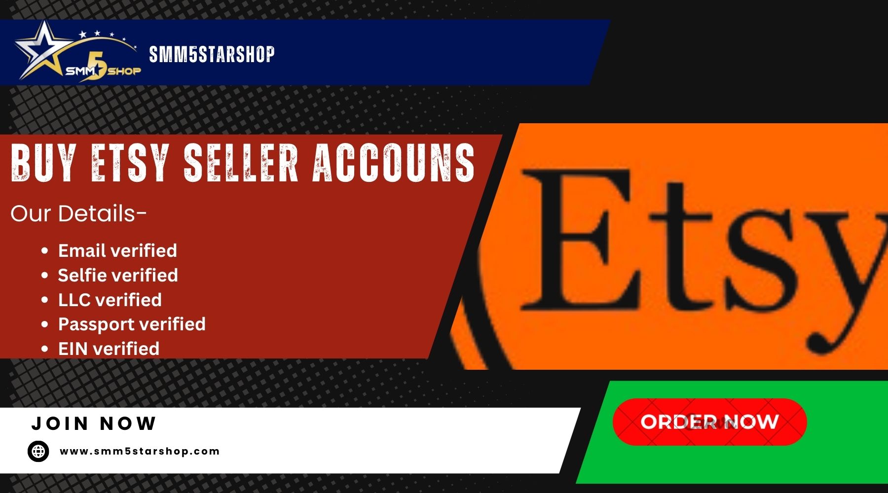 Buy Etsy Seller Account - 100% Safe LLC, EIN Verified Acc