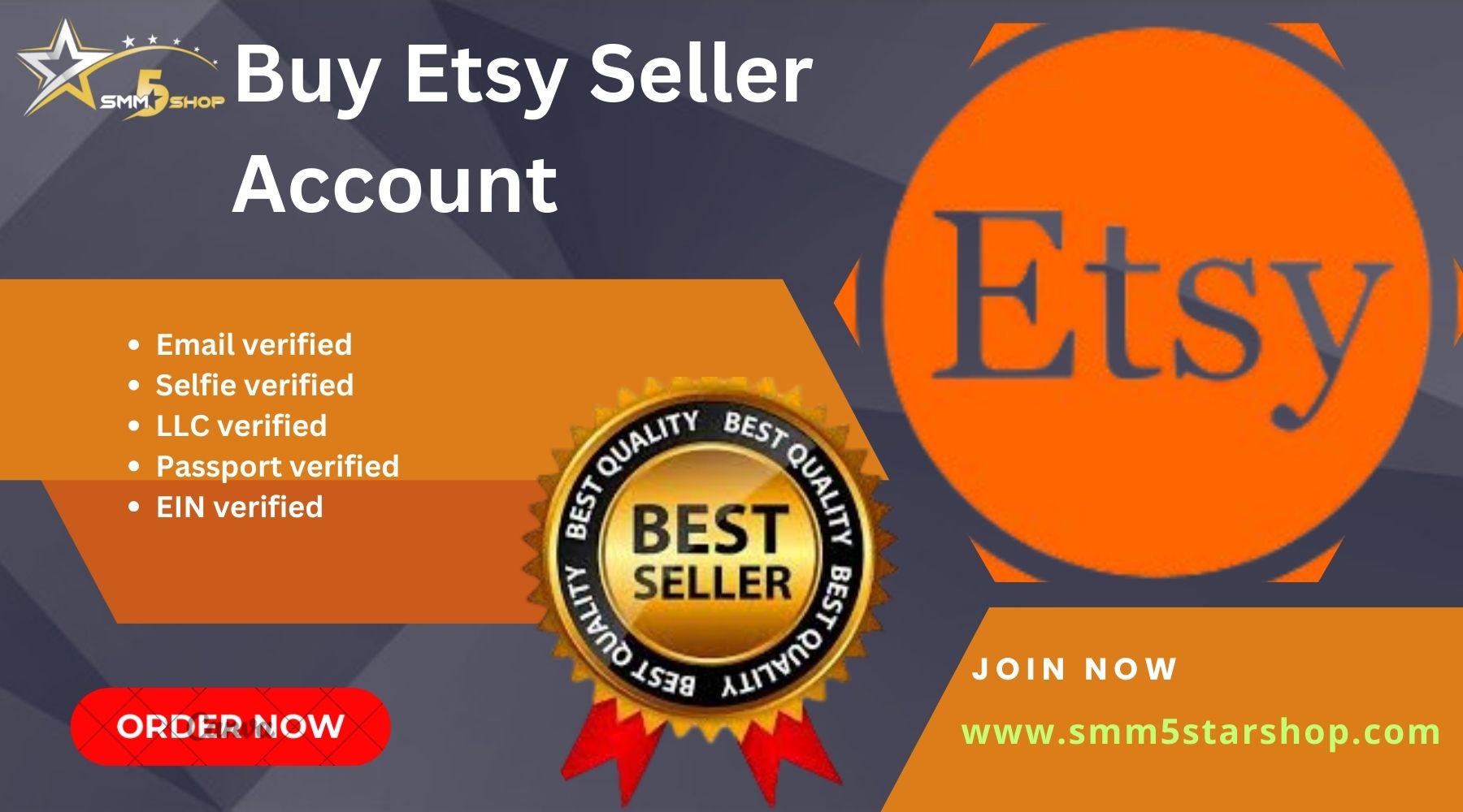 Buy Etsy Seller Account - 100% Safe LLC, EIN Verified Acc